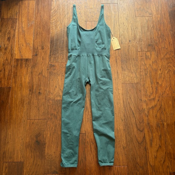 Free People Good Karma Sold Out Onesie in Shark | Size M/L - Picture 9 of 15